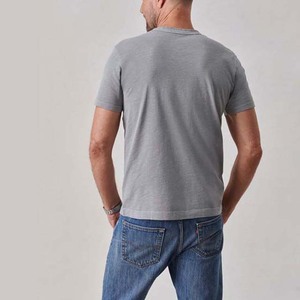 Chemises grises pour hommes, vêtements grande taille, style streetwear, coton respirant, t-shirts à col rond pour hommes, toutes tailles - Product Image 3