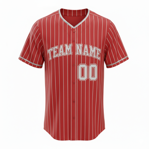 Maillot de baseball personnalisé, confortable et durable pour adulte, imprimé, respirant, col en V, conçu pour la vitesse, grandes tailles - Product Image 5