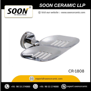 Accessoires de salle de bain muraux Crain, finition chromée, acier inoxydable 202 - Product Image 1