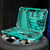 Professionnel 121 pièces 1/4 3/8 prises de bougie d'allumage clés mixtes mécanicien automobile réparation Garage outils ensemble