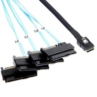 Cable Mini SAS SFF-8087 a 4 SFF-8482 con alimentación SATA