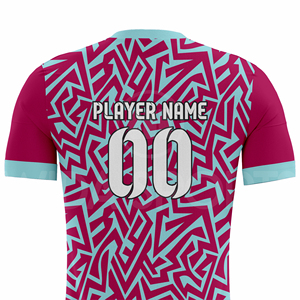 Fabricant d'uniformes de football 100% polyester sur mesure, ensemble de maillots de football, fournisseur de vêtements d'équipe OEM ODM, respirant, séchage rapide, été - Product Image 5