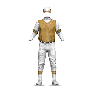 Conjunto de Uniforme de Béisbol Azul y Blanco para Hombre, Jersey de Poliéster Sublimado de Manga Larga, Pantalones y Gorra, Transpirable, para Todas las Temporadas, Corte Regular - Product Image 3