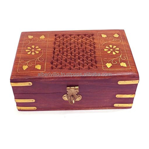 Caja de Joyería de Madera MDF de Diseño con Acabado Liso, Organizador de Joyas, Caja de Regalo, Estilo Vintage, Hermosa Caja de Madera - Product Image 3