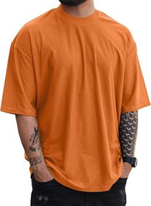 Heavy Weight 100% Cotton Oversized T-<b>Shirt</b> Men 220 Grams Shoulder Custom Printing Hip Hop Plus Size 100% Cotton Blank Boxy Men's - Product Image 1