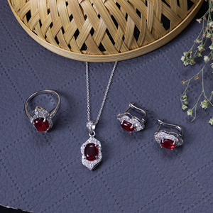 925 Silver Natural Pink Gemstone For Women Fashionable Women & <b>Girls</b> Earring Wedding Anniversary <b>Gift</b> Jewelry <b>Set</b> Supply Bulk - Product Image 6