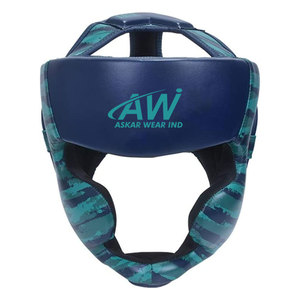 Protector de Cabeza de Cuero de Primera Calidad para Kickboxing y Sparring, Protección de Espuma Duradera, Deportes Profesionales - Product Image 1