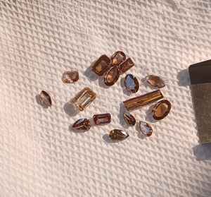 Diamant de laboratoire véritable, brun rose, taille poire ovale, taille émeraude octogonale, en vrac, prix de gros - Product Image 4