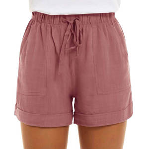 Shorts décontractés d'été taille haute pour femmes, vente chaude, en gros, pas chers, sur mesure, légers - Product Image 1
