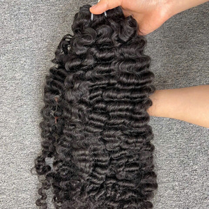 Cheveux bouclés birmans naturels ondulés Hairvietnam – Qualité supérieure, ondulations profondes, super ondulations, lisses naturels, blonds - Product Image 3