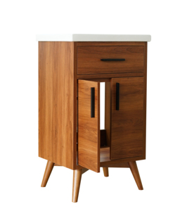 JY Furniture Vietnam's Modern Brown Small <b>Freestanding</b> <b>Bathroom</b> Vanities Competitive Price Melamine Vanity Cabinet <b>Mirror</b> - Product Image 3