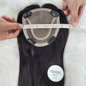<b>Topper</b> Hair Extension Natural Straight Natural Color <b>Double</b> Drawn Raw Vietnamese Hair Hair Extension For wholesale and Salon - Product Image 3