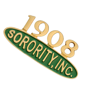 Pin de Solapa de la Hermandad AKA Sorority Inc. Verde y Dorado 1908, Broche Esmaltado, Insignia para Sombrero o Bolso de Hermandad Griega, Accesorio de Moda - Product Image 5