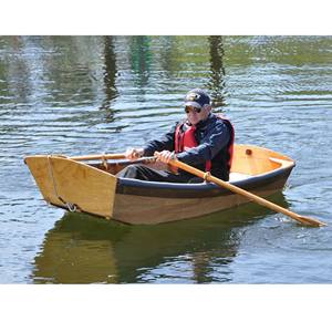 Bote de Remo Deportivo y Recreativo de Madera y Fibra de Vidrio Clásico, Construido a Medida, Atkin Tiny Ripple de 6 pies, Pequeño Bote Inflable - Product Image 4