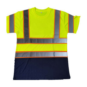 Chemise de sécurité haute visibilité pour hommes, t-shirt réfléchissant bicolore, vêtements de travail de construction, uniforme de sécurité haute visibilité - Product Image 3