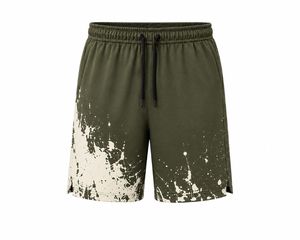 Pantalones Cortos Deportivos Casuales para Hombre, Negros, con Logotipo Frontal, de Secado Rápido, con Cordón Ajustable, Cintura Media, Estilo Deportivo, Tela de Lona con Sublimación - Product Image 4
