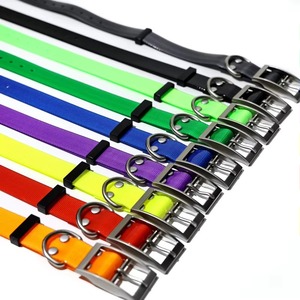 2.5cm Wide Heavy Duty TPU <b>Dog</b> <b>Collar</b> Waterproof Hunting Adjustable Pet <b>Collar</b> 8 Colors For <b>Large</b> Medium <b>Dog</b> - Product Image 2