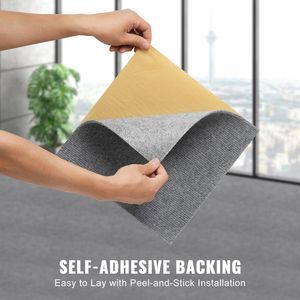 Piastrelle per Moquette Morbide Imbottite Autoadesive 12FT X 12FT Facili da Installare Fai-da-Te per Ufficio - Product Image 4