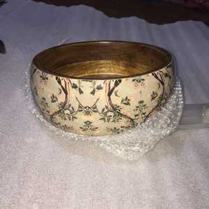 Bol à salade en bois émaillé de luxe avec cuillère, ensemble de vaisselle décorative faite à la main pour la cuisine et la salle à manger - Product Image 4