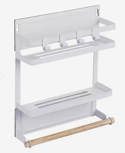 OEM/ODM Stainless Steel Spice Rack, Wall-Mounted with Kitchen Utensil <b>Hooks</b> - Product Image 2