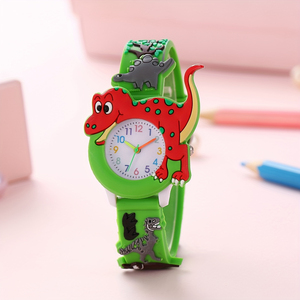 Bracelet de montre en silicone motif dinosaure mignon pour enfants, idéal pour les montres d'extérieur, cadeau pour fils 7912 - Product Image 2