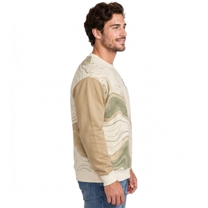 Sweat-shirt de sublimation pour homme tendance, personnalisé en couleur, pull léger avec poignets côtelés, coupe décontractée, tissu décontracté - Product Image 3