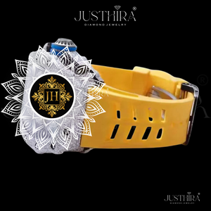 Montre en acier inoxydable de qualité supérieure avec diamant moissanite et quartz, pour femme, design fin, cristal saphir antique, étanche - Product Image 5