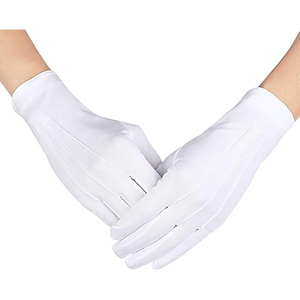 Nouveaux gants courts élastiques teintés en soie de lait pour adultes, protection des mains, pour la danse et les spectacles, blancs, printemps et automne - Product Image 3