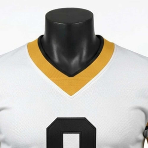 Maillot de football américain personnalisé, style tendance, pour équipe - 100% polyester, respirant, séchage rapide, manches courtes, confortable - Product Image 6