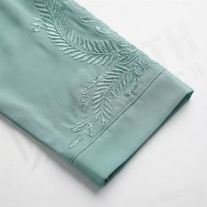 Abayas à imprimés floraux, vêtements musulmans traditionnels, kaftan, vêtements islamiques, abaya pour femmes, robe musulmane, couleur personnalisée, qualité supérieure - Product Image 5