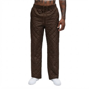 <b>Men</b>’s Quilted Puffer Pants <b>Winter</b> Warm Casual Loose Fit Drawstring <b>Trousers</b> Street wear Outdoor Insulated Pants Wholesale - Product Image 1