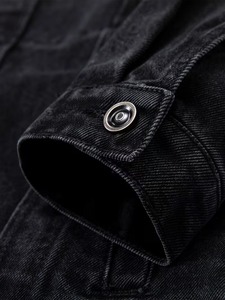 Chaqueta Vaquera de Alta Calidad y Moda Urbana para Hombre, Estilo Casual Vintage, 100% Algodón, con Logotipo Personalizado - Product Image 3