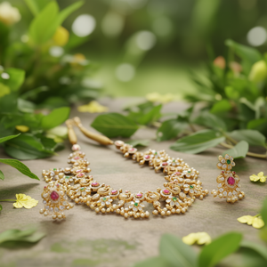 1 Gram Gold Fashion Necklace Set - Product Image 3