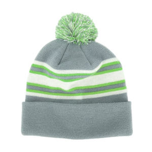 Bonnet en acrylique pour homme et femme, fabriqué au Pakistan, super doux, avec pompon, en tricot, pour l'hiver, disponible en plusieurs couleurs. - Product Image 4