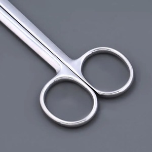 Ciseaux chirurgicaux manuels en acier inoxydable durable, pointe droite et incurvée, ciseaux à pansements professionnels, utilisation en clinique vétérinaire - Product Image 5