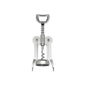 Décapsuleur manuel en métal en forme de poisson, design animalier argenté, style modernisme autrichien, outils de bar sculpturaux - Product Image 3