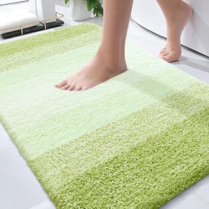 Hot Selling 17"x24" Microfiber Bath <b>Mat</b> Super Absorbent Non-Slip Floor Thick Plush Shaggy Tufted <b>Bathroom</b> Rug Washable Hotel - Product Image 1