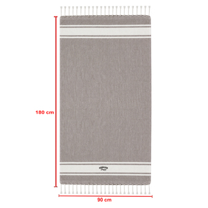 Serviette de plage Fouta à motif imprimé, haute absorption, taille et couleur personnalisées, 100% coton, serviette de plage Fouta rayée OEM. - Product Image 6