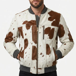Vestes en cuir de vache véritable pour hommes entièrement personnalisées, best-seller, vestes en cuir de vache sur mesure pour hommes - Product Image 1