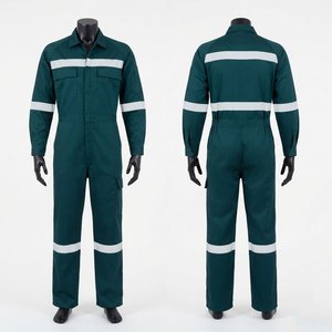 Uniforme de travail pour homme Black Hardson Premium 65% polyester 35% coton sergé 240 GSM Teal foncé Panneau réfléchissant Certifié CE Séchage rapide - Product Image 1