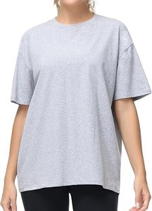เสื้อยืดสตรีทแวร์โลโก้แบบกำหนดเอง เสื้อยืดผ้าฝ้ายทรงหลวมสำหรับผู้หญิง เสื้อยืดคอกลมโอเวอร์ไซส์สุดหรูสำหรับผู้หญิง - Product Image 2