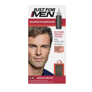 JustForMen <b>Shampoo</b>-In <b>Hair</b> <b>Color</b> - Real Black - Product Image 3