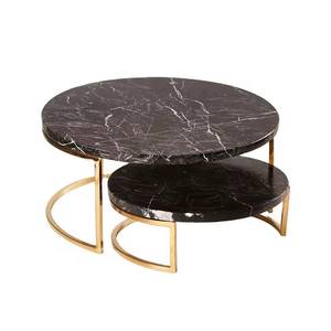 Support à gâteau géométrique en bois avec plateau en marbre blanc, présentoir carré en marbre - Product Image 6