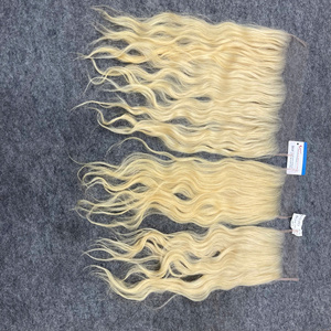 Rohblonde Echthaar-Extensions mit doppelter Haardichte, volle Spitzen, 100 % Echthaarbündel, Großhandel, sofort lieferbar - Product Image 4
