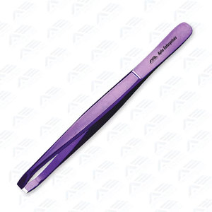 Pinzas de Precisión para Cejas y Pestañas, de Acero Inoxidable Resistente, de Alto Volumen, con Punta Angulada, Venta al Por Mayor - Product Image 5