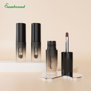 Manufacturer Custom PETG Empty Bottles With Plastic Body Aluminum Handle <b>Nylon</b> Bristles For Eye Makeup Eyeshadow Eyebrow Powder - Product Image 3