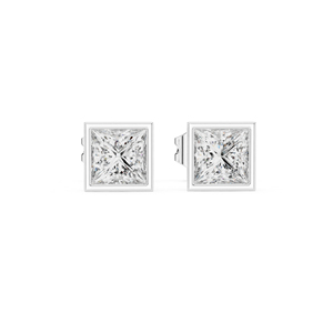 Boucles d'oreilles pendantes en or jaune 14 carats avec diamants de laboratoire de taille princesse pour femmes |   Certifié IGI |   Cadeau de mariage |   Nouveau diamant cultivé - Product Image 2