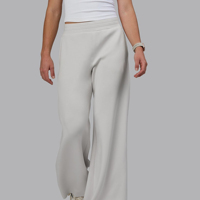 Pantalon de jogging évasé pour femme, taille mi-haute élastique, devant plat, avec logo personnalisé, poches, service OEM, haute qualité, sur mesure