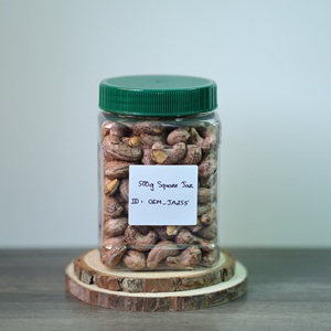Suministro Directo de Fábrica con Certificación ISO, Envase Personalizado OEM de Vietnam, Nueces de Anacardo Tostadas Premium en Frasco Cuadrado de 500g (Tapa Verde) 12 - Product Image 3