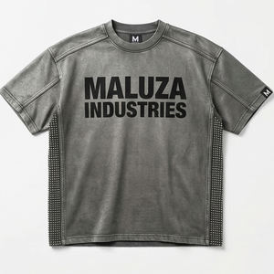 Camiseta de Algodón a Rayas, Teñida con Hilo, Rayas Horizontales, Estilo Náutico Clásico, Verano, Casual, Transpirable, Oversize, Estilo Urbano, para Hombre - Product Image 1